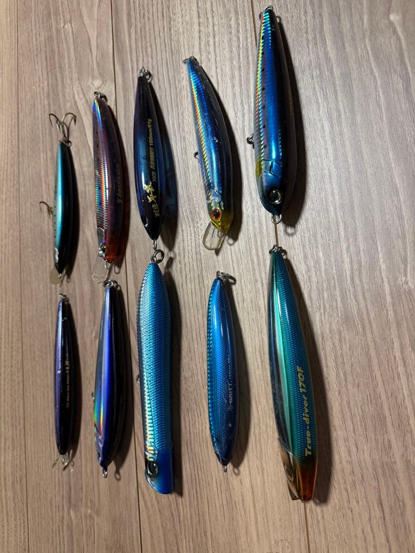 最終値下げ！青物用ルアー10個セット　魚じゃらし工房Musya1402マイワシ等