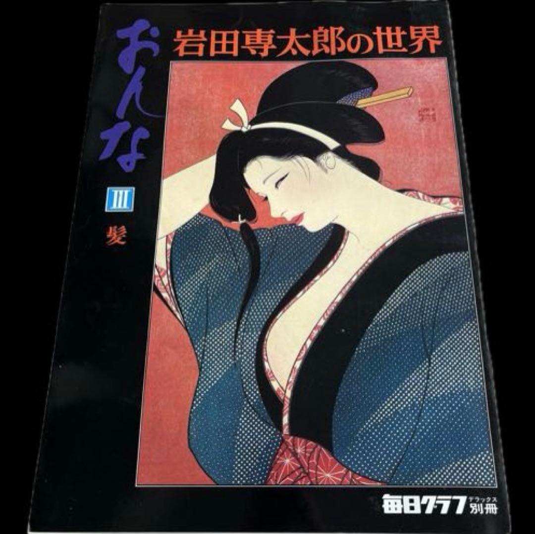 毎日グラフデラックス別冊　岩田専太郎の世界　おんな　色は旬へと　瞳　髪　装い