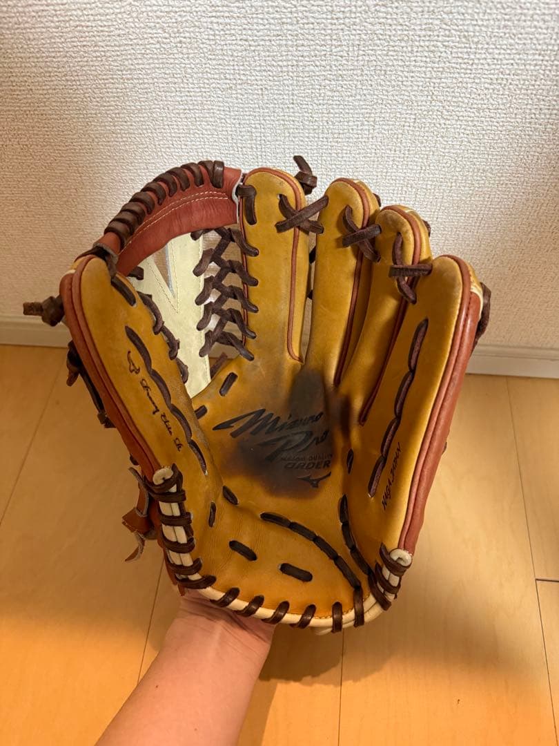 ダイバーシティブルー　ミズノ　ミズノプロ　軟式オーダー　外野手用　高橋由伸モデル