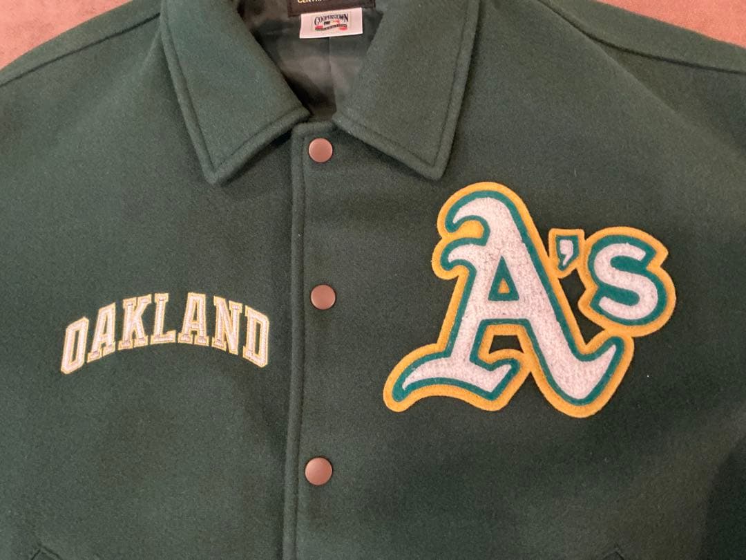 Oakland Athletics スタジャン ダークグリーン