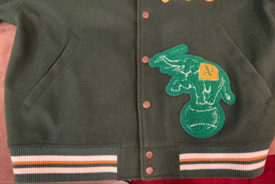 Oakland Athletics スタジャン ダークグリーン