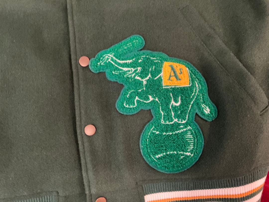 Oakland Athletics スタジャン ダークグリーン