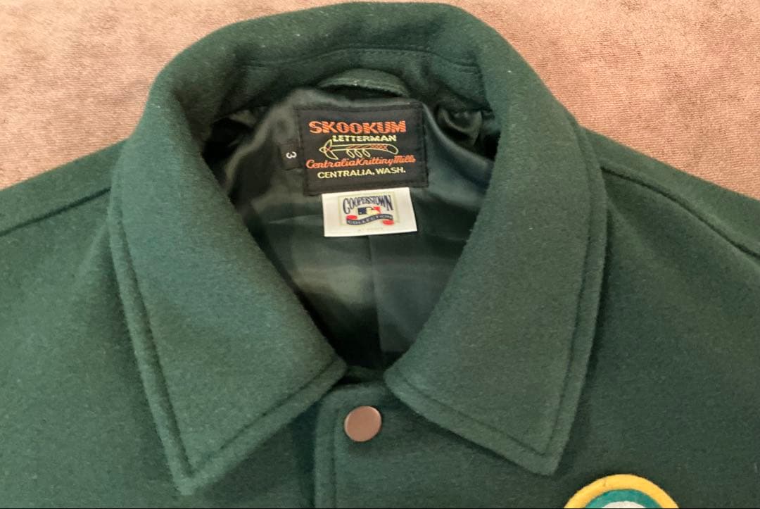 Oakland Athletics スタジャン ダークグリーン