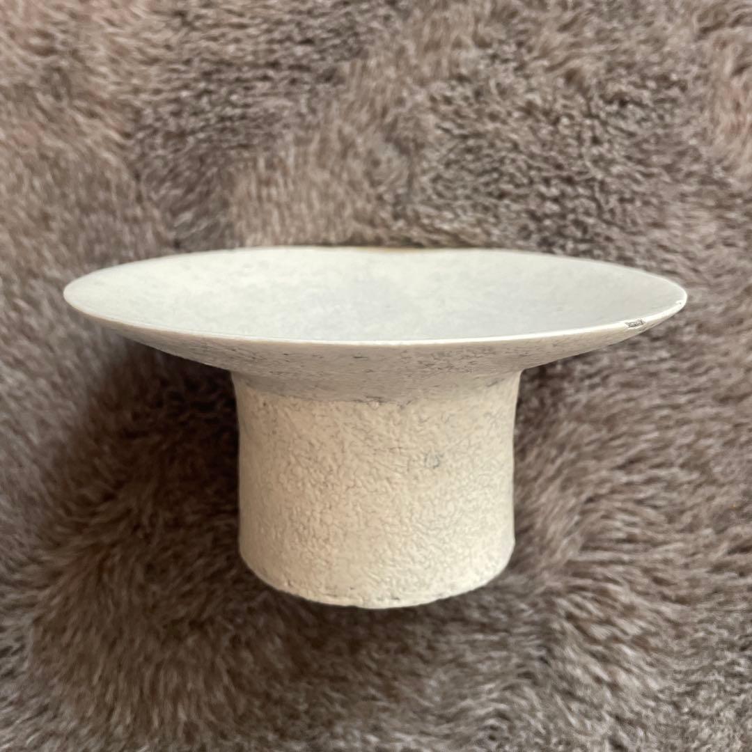 横山拓也　粉引5寸高杯