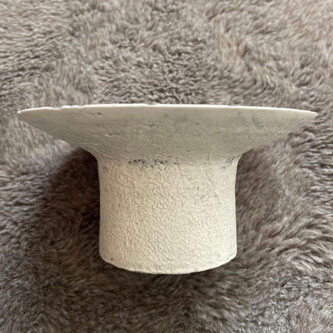 横山拓也　粉引5寸高杯