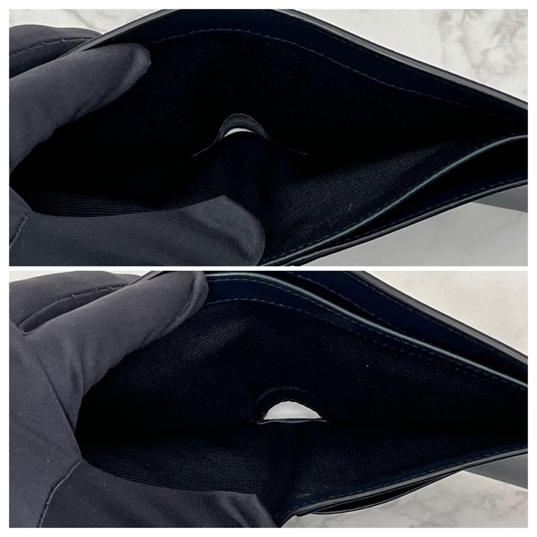 セリーヌ バイフォールドカードホルダー 折り財布 ネイビーブルー CELINE