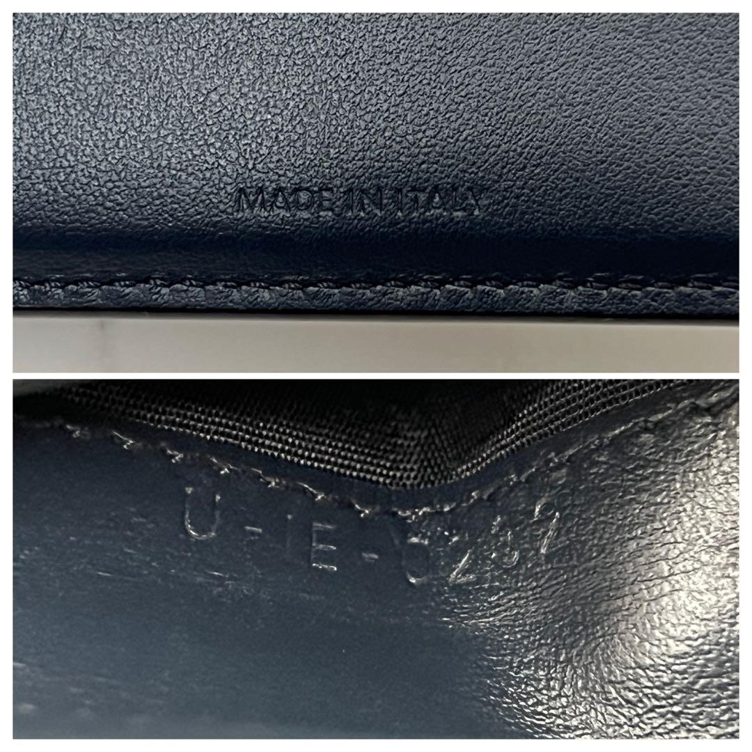 セリーヌ バイフォールドカードホルダー 折り財布 ネイビーブルー CELINE