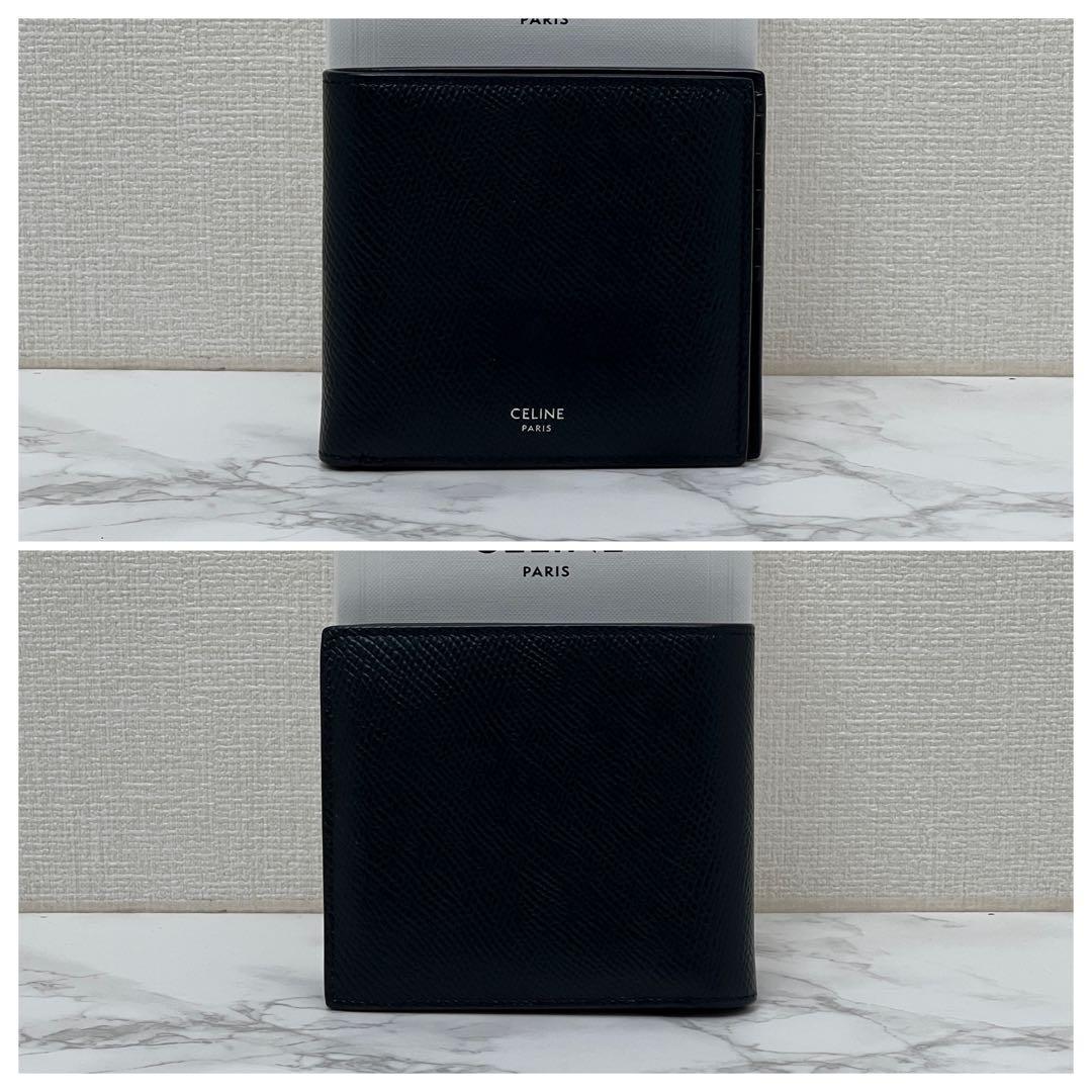 セリーヌ バイフォールドカードホルダー 折り財布 ネイビーブルー CELINE