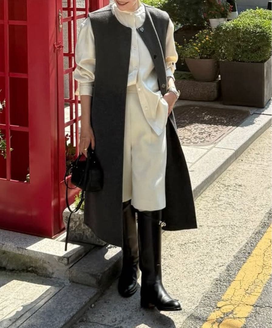 yonfa ヨンファ　バミューダパンツ　ミルク　パンツ