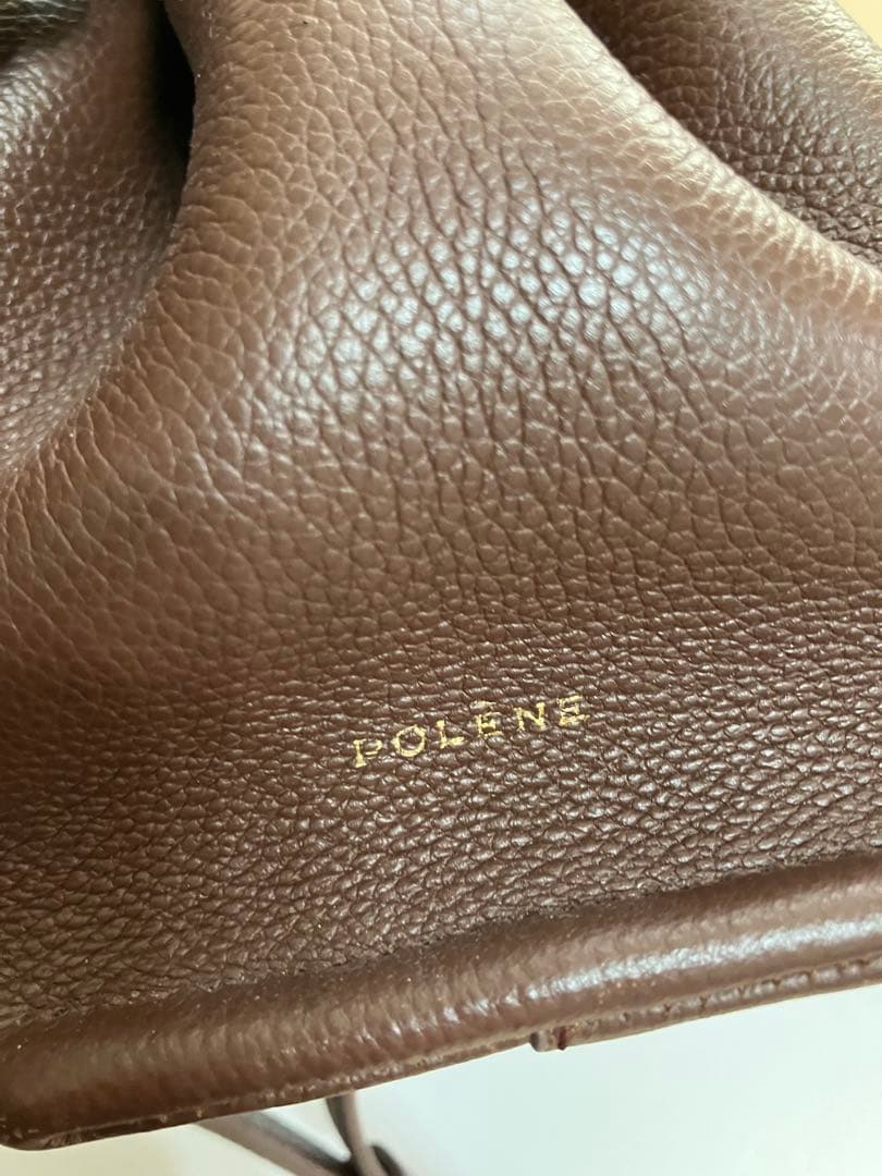 POLENE(ポレーヌ) ハンドバッグ　(ヌメロ ヌフ ミニ) ダークブラウン