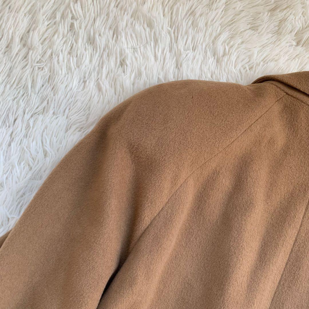 【美品】Burberry ダブルチェスターコート　キャメル　L カシミヤ混