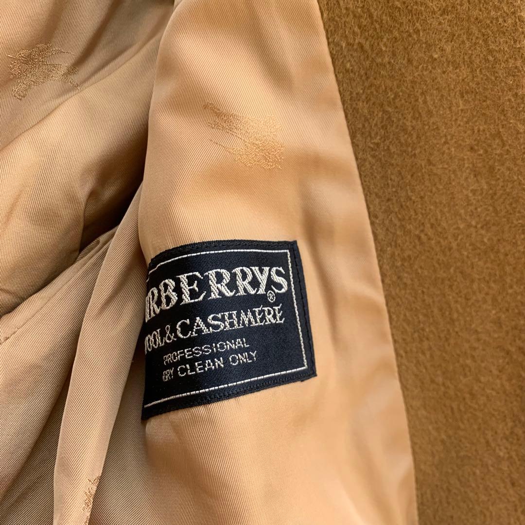 【美品】Burberry ダブルチェスターコート　キャメル　L カシミヤ混