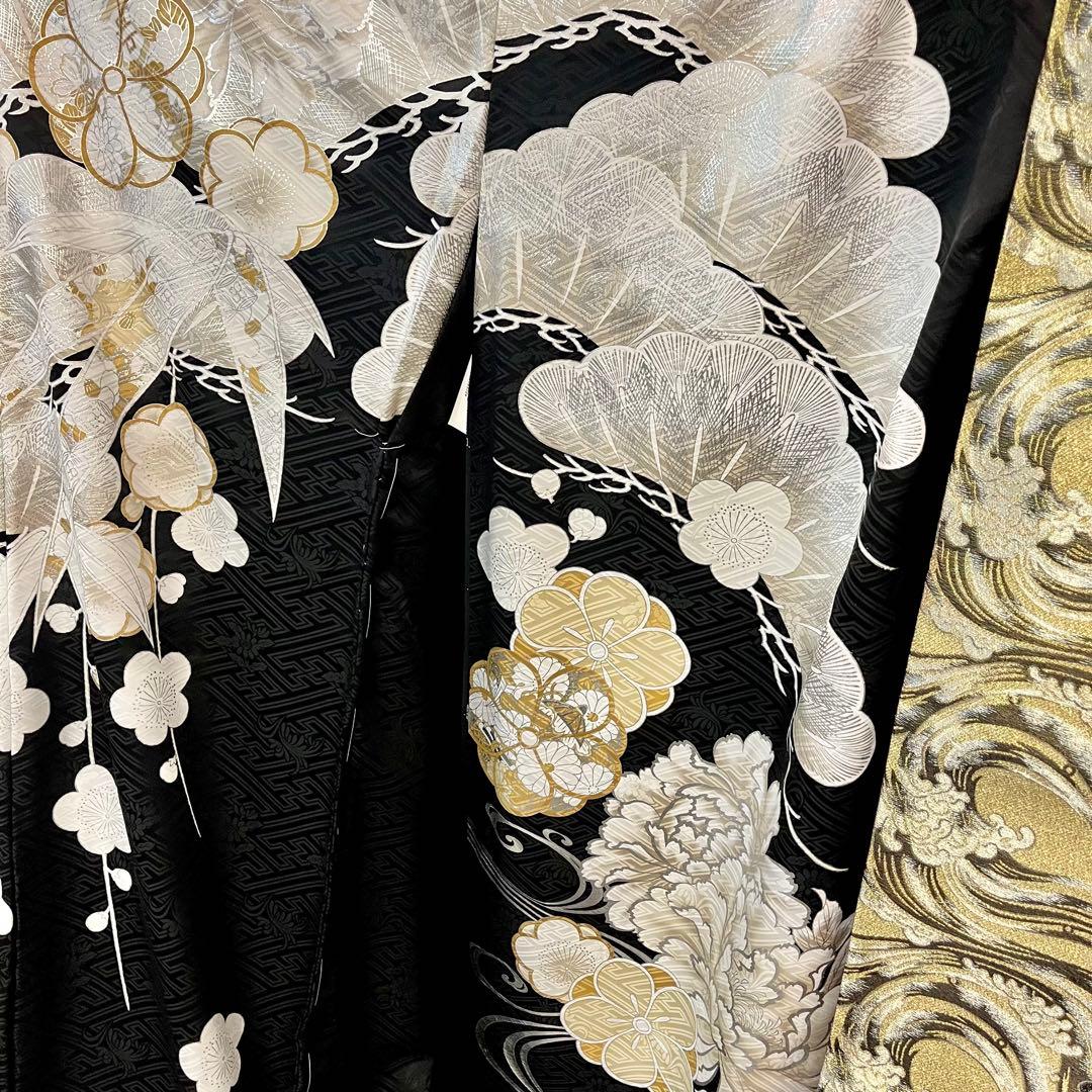 振袖フルセット■オーダー仕立て付き■新作■黒地■振袖一式■成人式