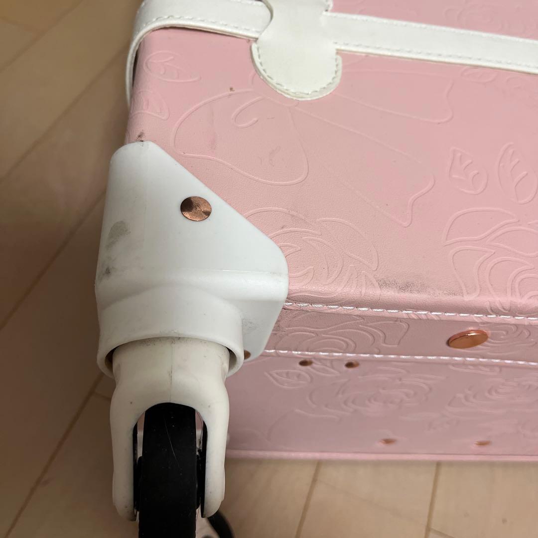 uniwalker キャリーケース ピンク　かわいい Mサイズ エンボス