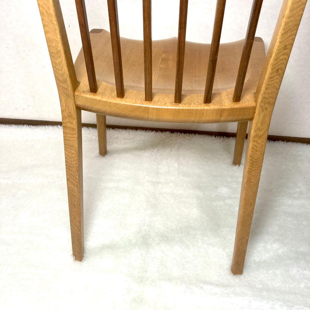 起立木工 ナラ材 パレスDチェア 木製 ダイニングチェア