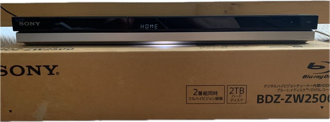 ブルーレイレコーダー　SONY　BDZ-ZW2500