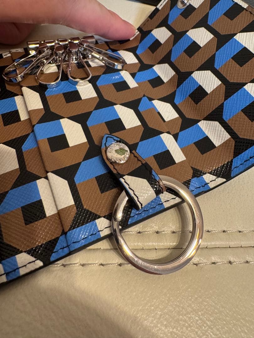 非売品✴︎新品✴︎PRADA サフィアーノレザー キーケース　PG004