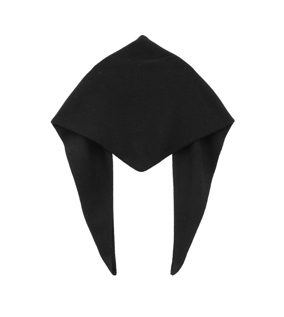 CLANE YAK KNIT TRIANGULAR STOLEブラックF新品