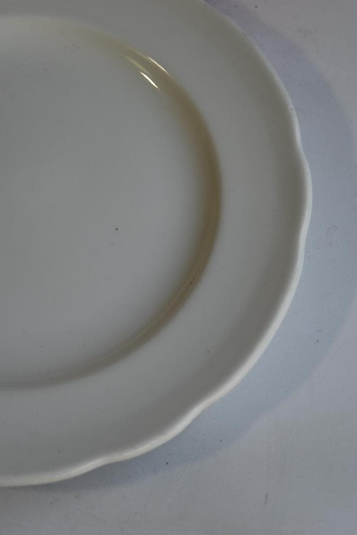 3枚組サルグミンヌ　 PYROBLAN　ビストロ白花リム皿