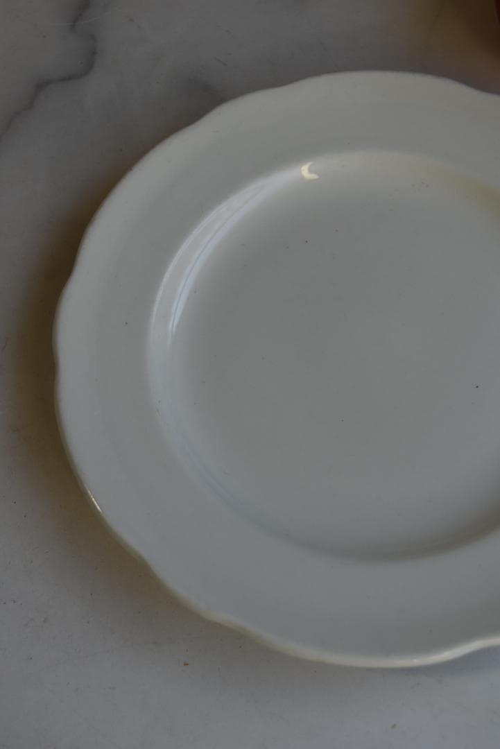 3枚組サルグミンヌ　 PYROBLAN　ビストロ白花リム皿