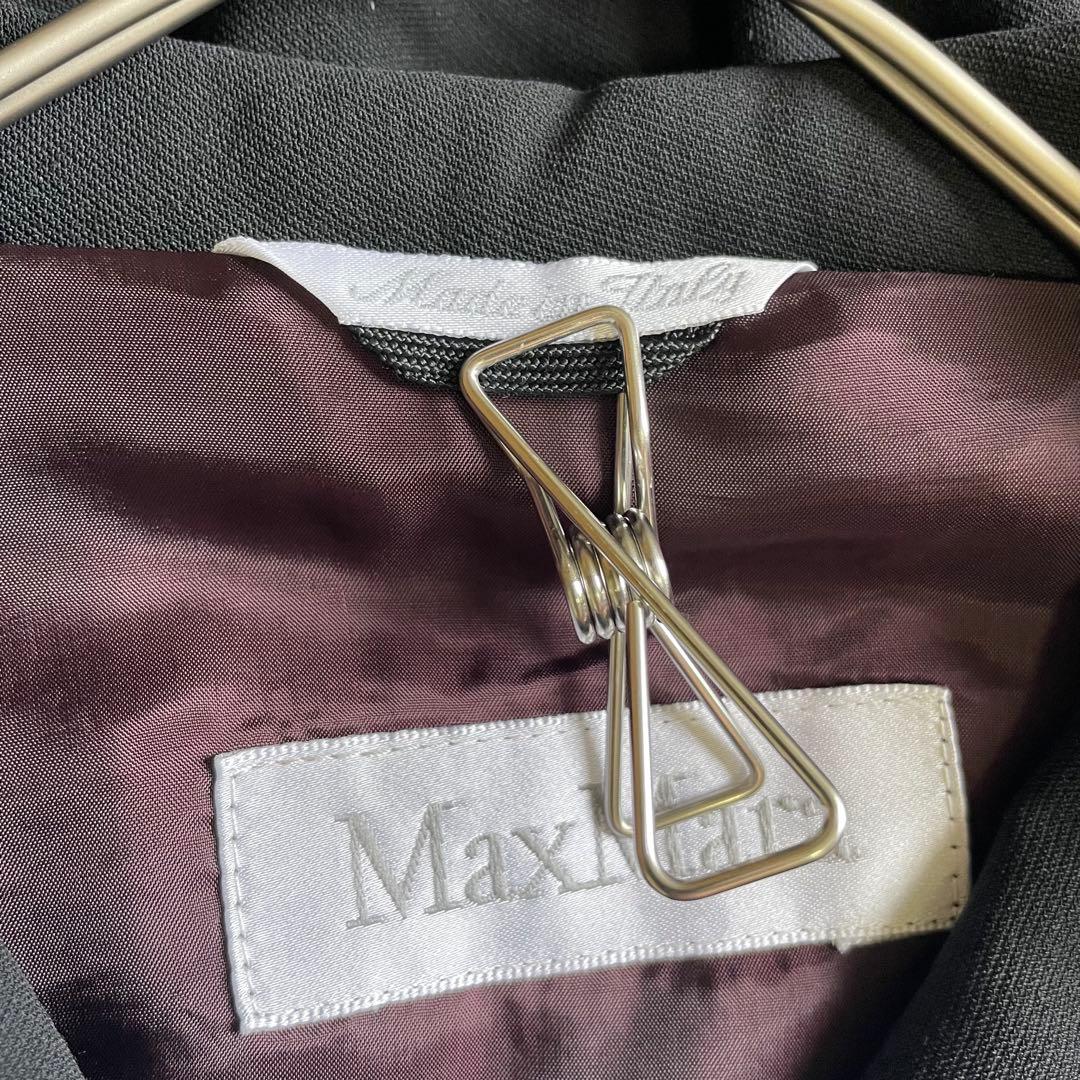 【美品.希少】❣️MaxMaraマックスマーラウール素材アウターブラックsizeL