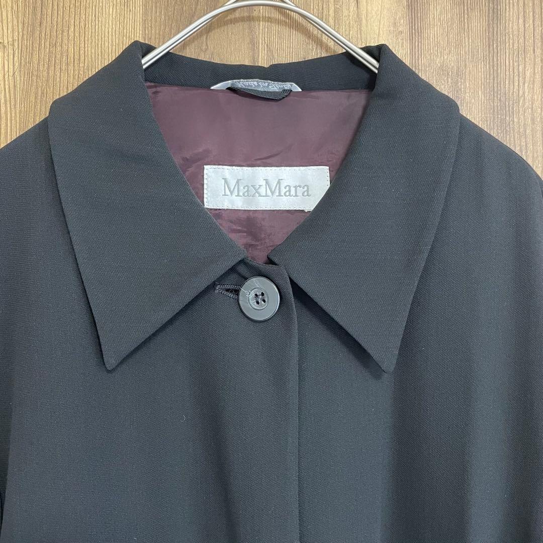 【美品.希少】❣️MaxMaraマックスマーラウール素材アウターブラックsizeL
