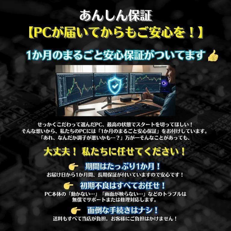 【新品】6画面デイトレPCフルセット 24インチ Ryzen FX 株 T670