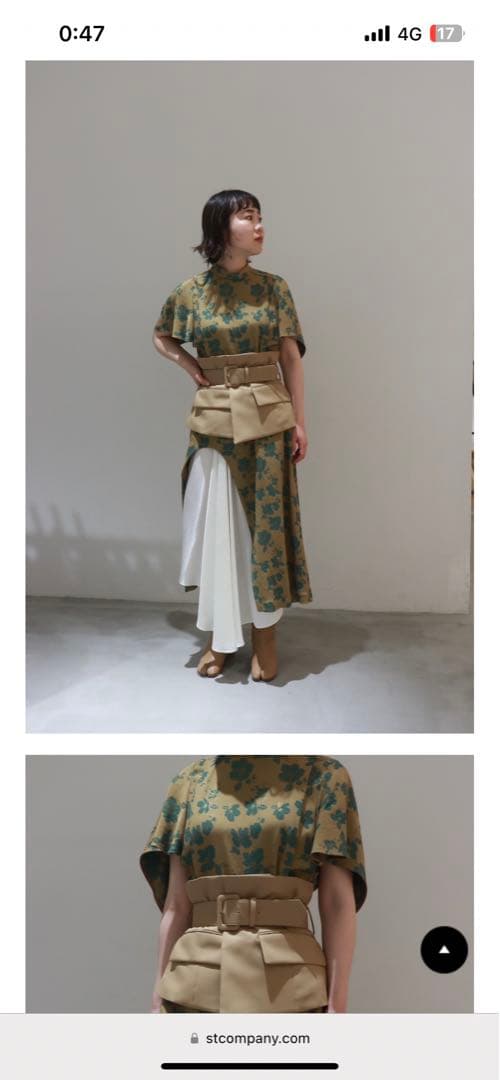 ワンピース Flower jacquard dress / TOGA PULLA