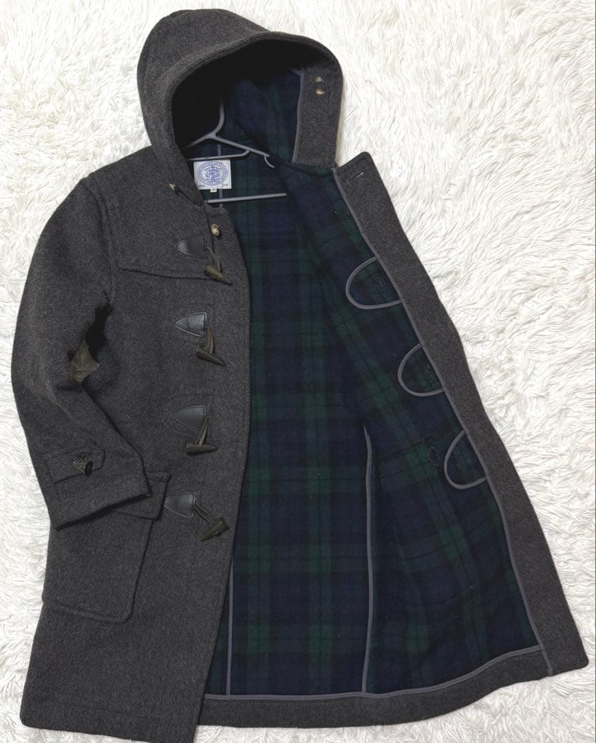 【極美品】　J.PRESS ダッフルコート　ブラックウォッチチェック　M