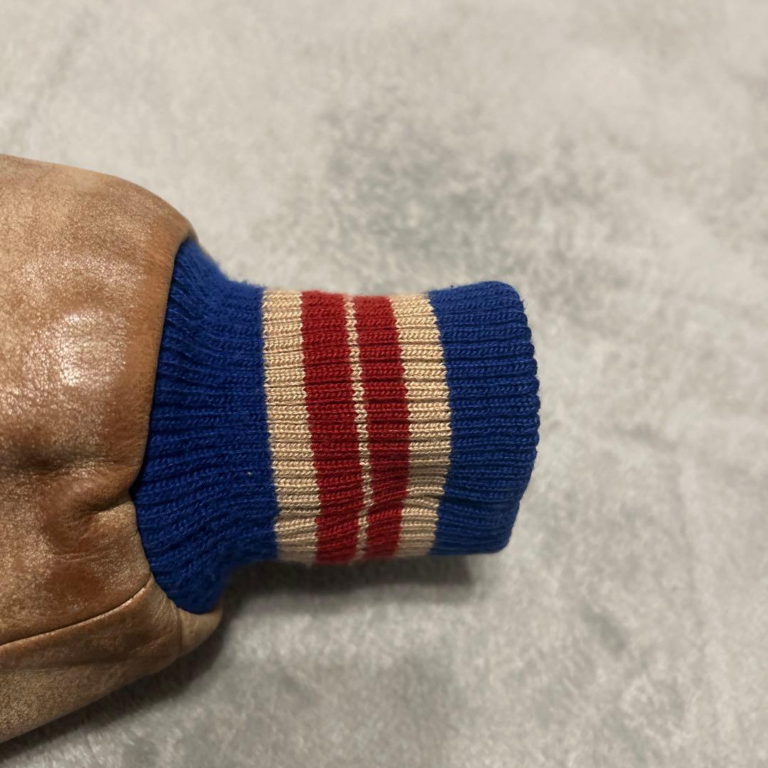 スタジャン　NHL ニューヨークレンジャーズ　ビーバールーツ　カナダ製　袖革