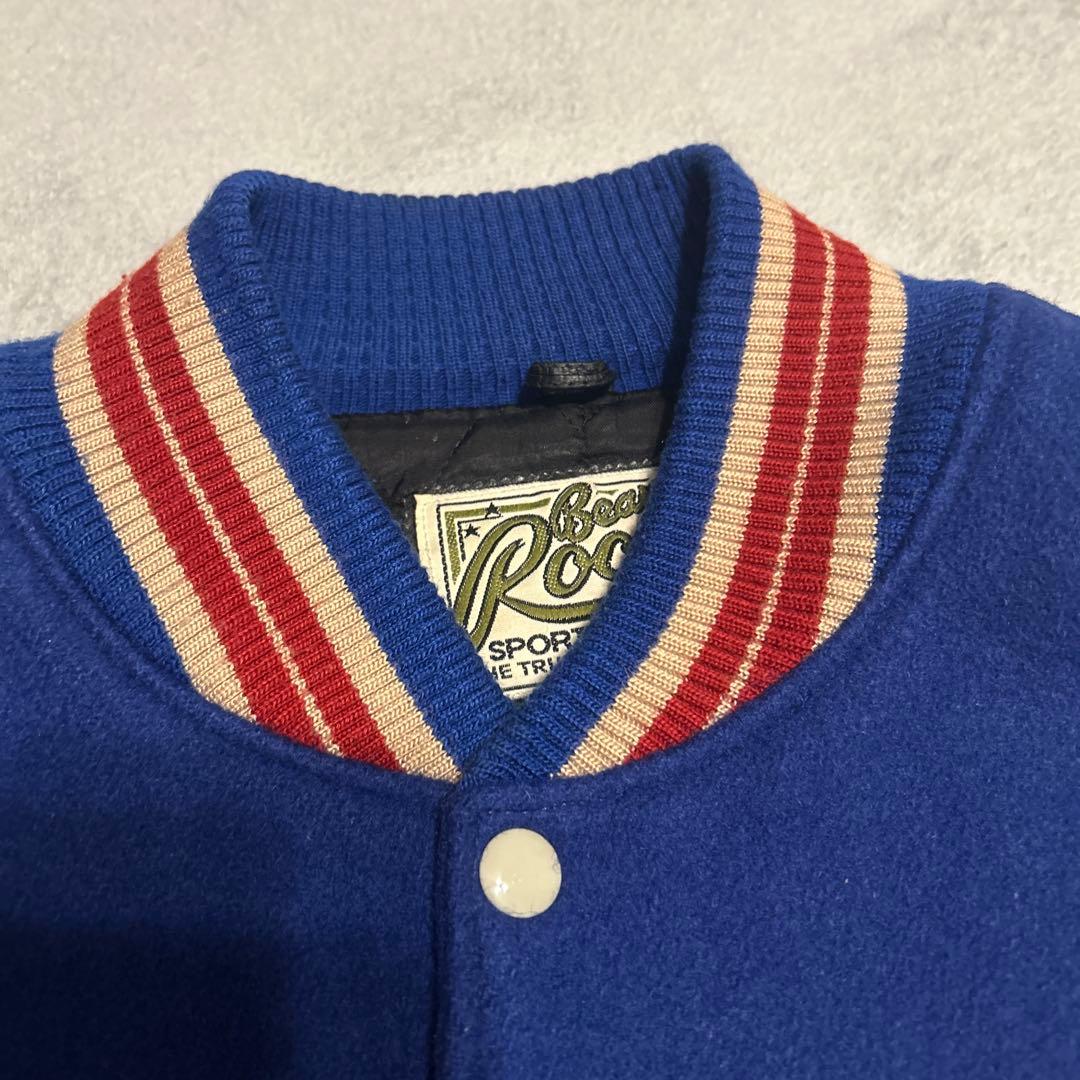 スタジャン　NHL ニューヨークレンジャーズ　ビーバールーツ　カナダ製　袖革