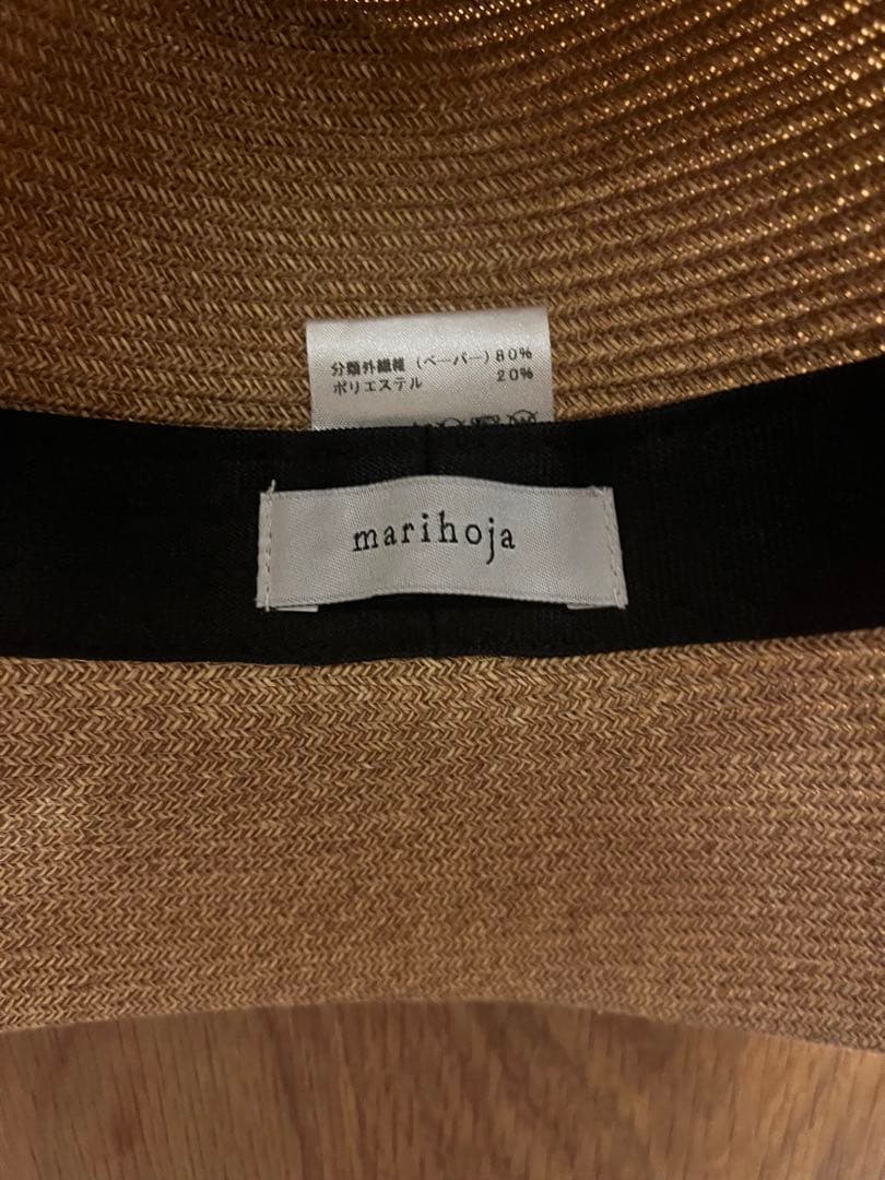 マリホジャ marihoja ペーパーブレードダウンブリムハット