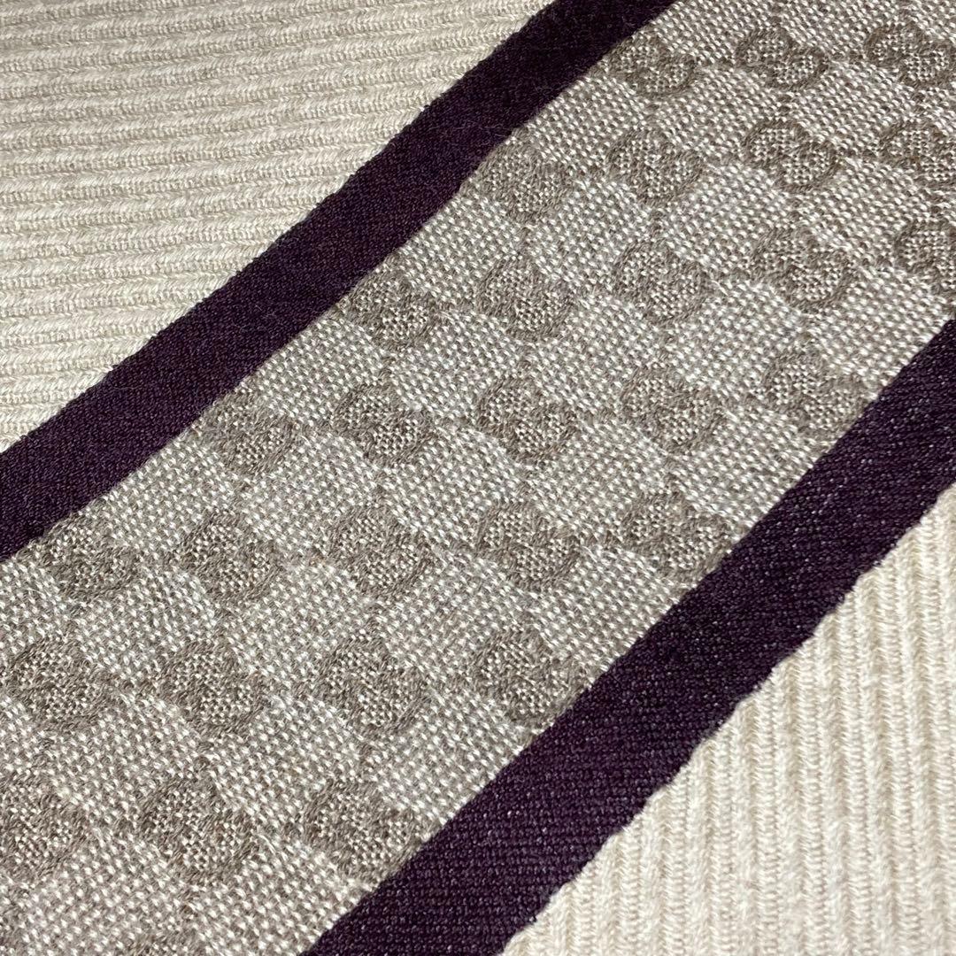 GUCCI/グッチ 　マフラー　ブラウン系　ウール/シルク　B60