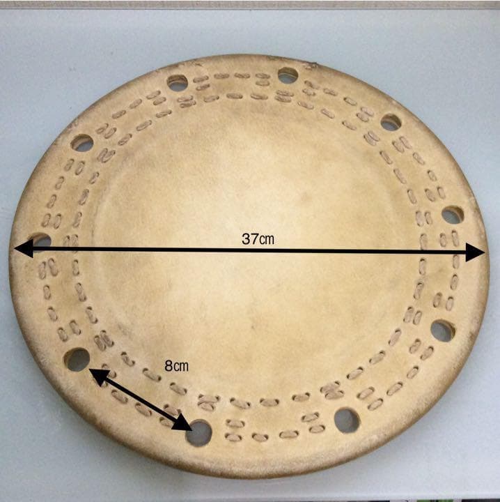【ほぼ新品 送料込】締太鼓 交換 皮 和太鼓　諏訪工芸 二丁掛け