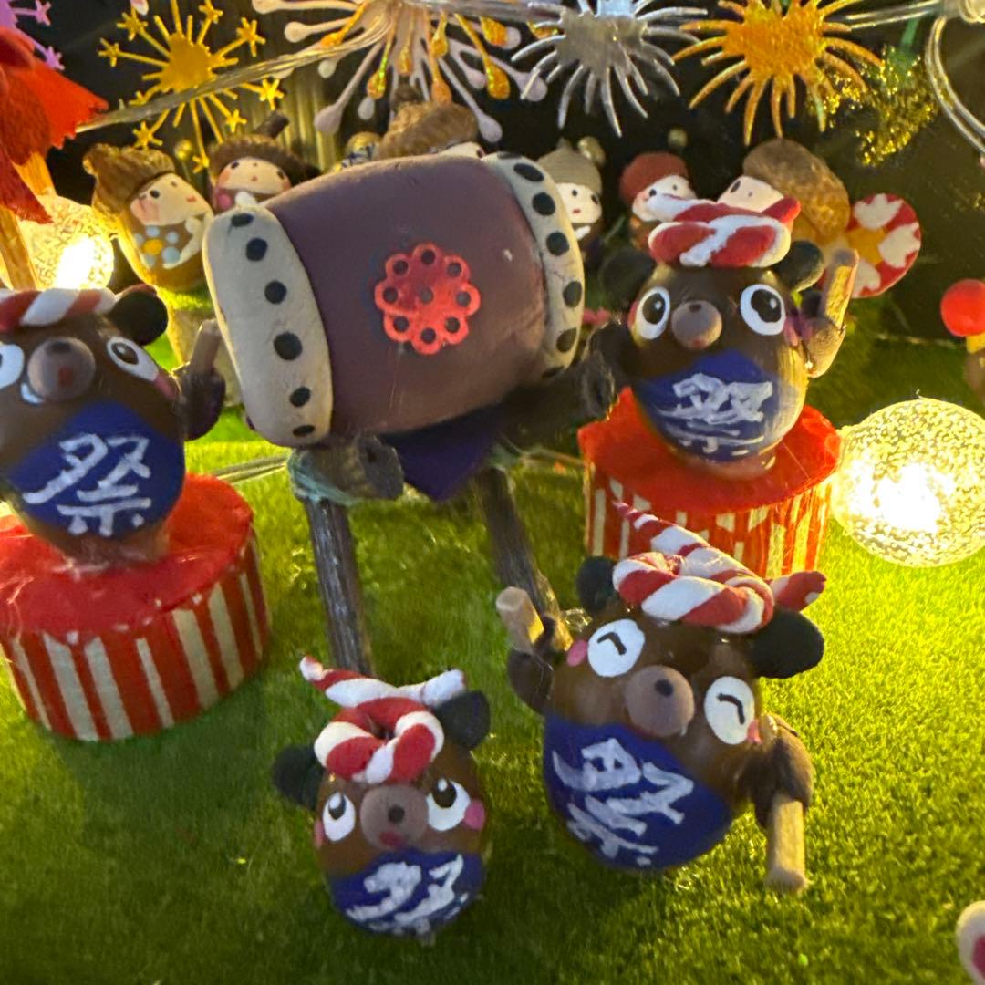 どんぐりアート♡花火大会オブジェ♡