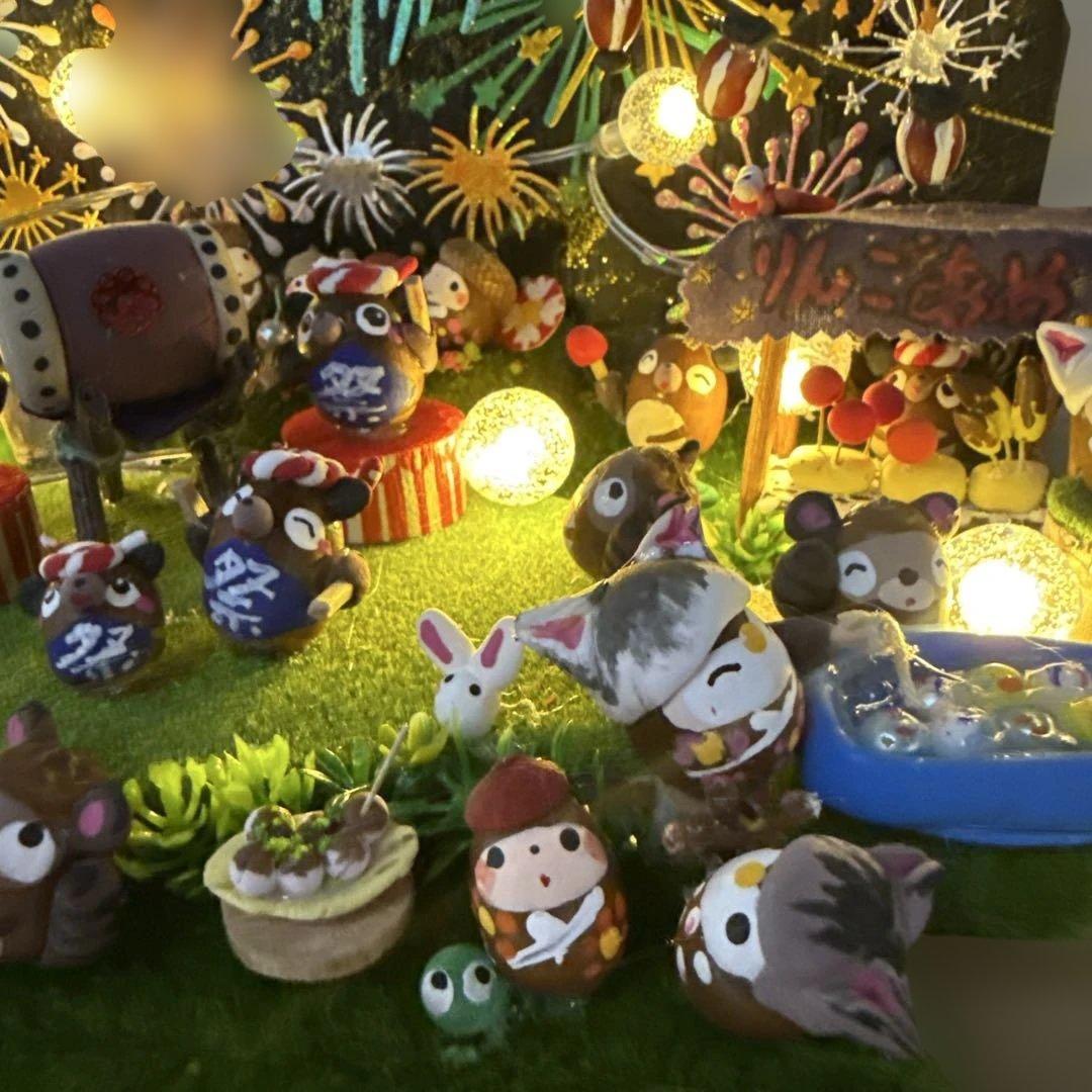 どんぐりアート♡花火大会オブジェ♡