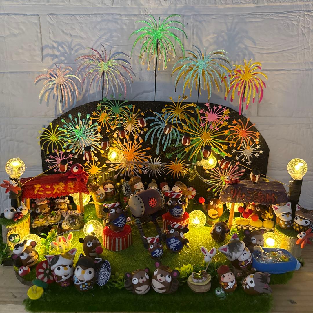 どんぐりアート♡花火大会オブジェ♡