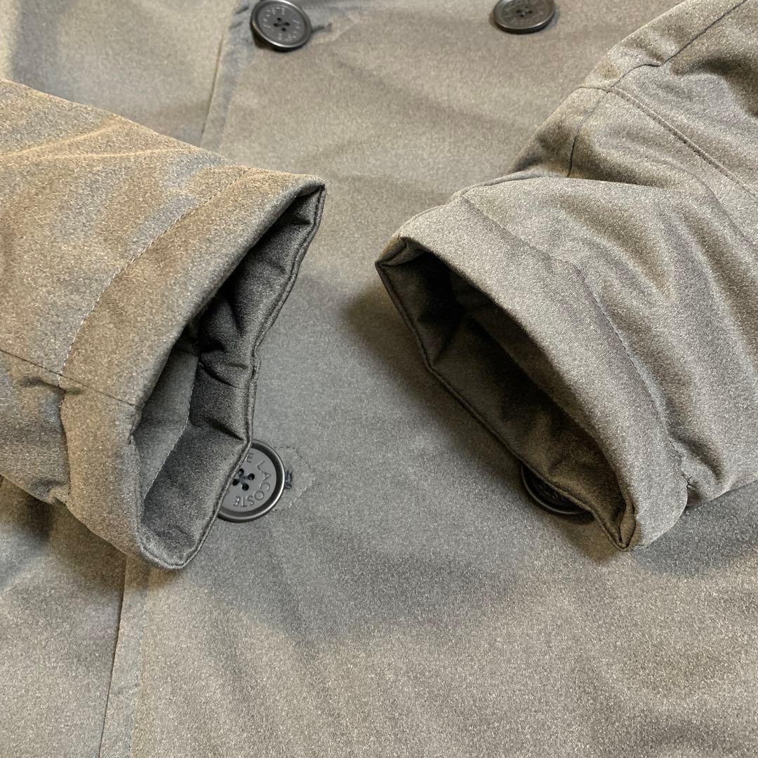 ラコステ LACOSTEダークグレー ピーコート ダウン メンズ 48/3