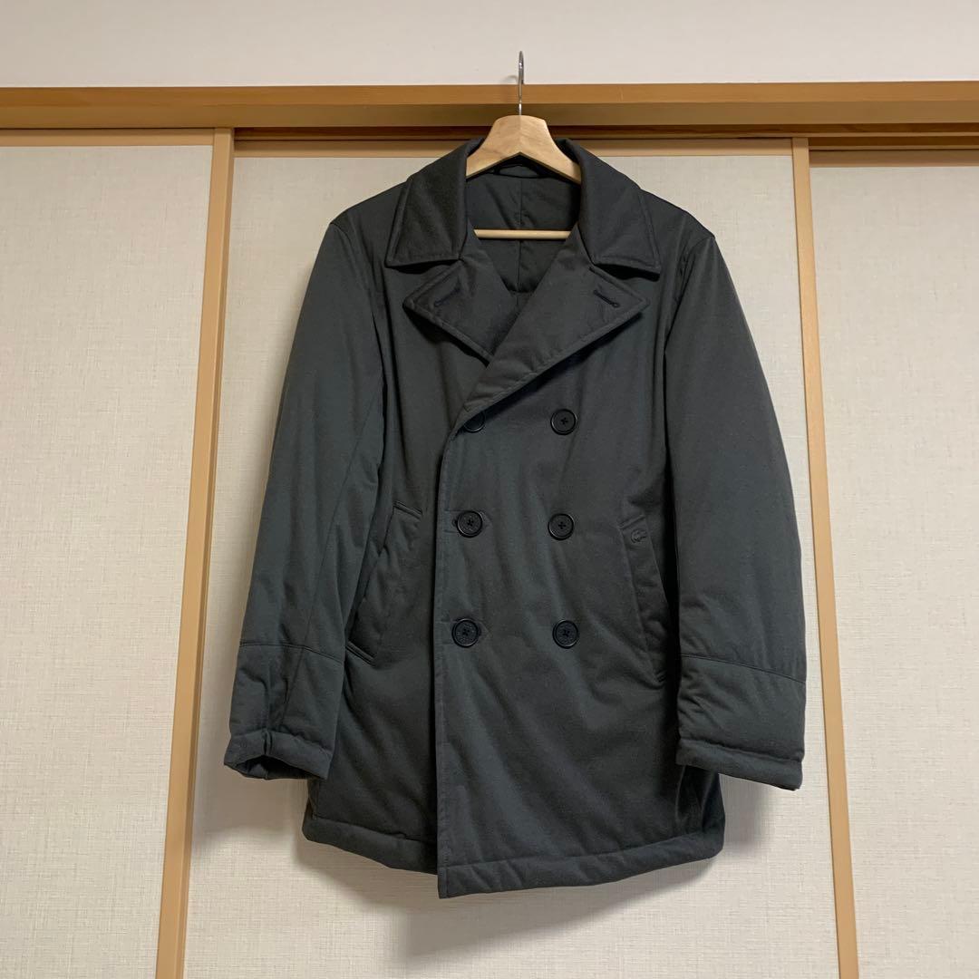 ラコステ LACOSTEダークグレー ピーコート ダウン メンズ 48/3