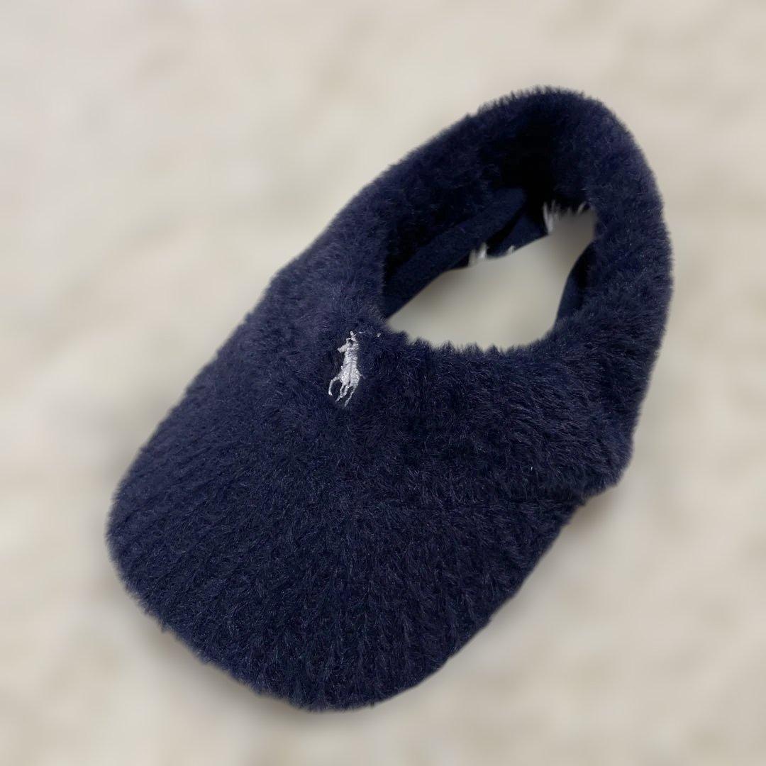 【即発送】新品　ポロラルフローレン　ニット帽、バイザーセット　ケーブル編み