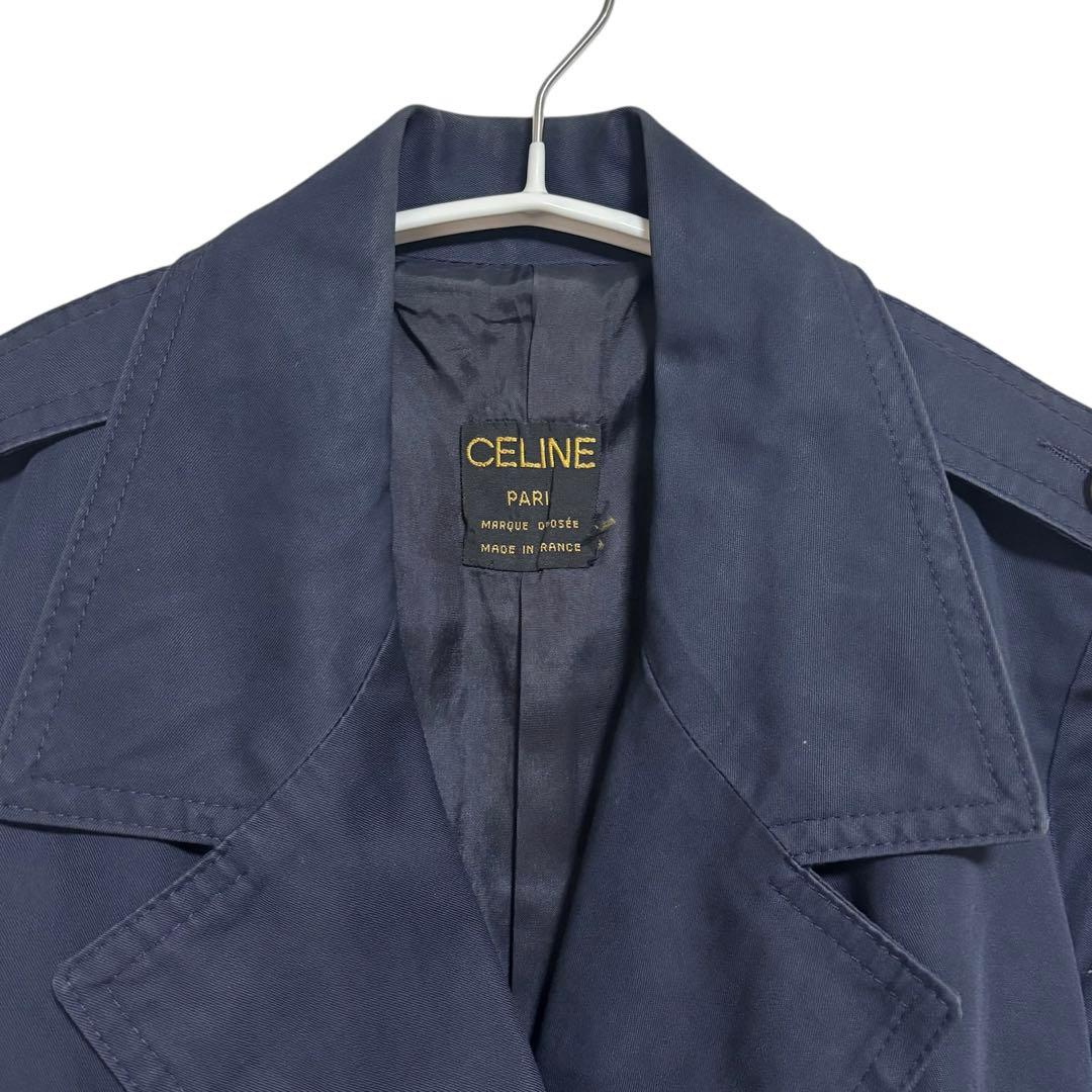 CELINE セリーヌ　トレンチコート　トリオンフ　ボタン　ヴィンテージ　コート