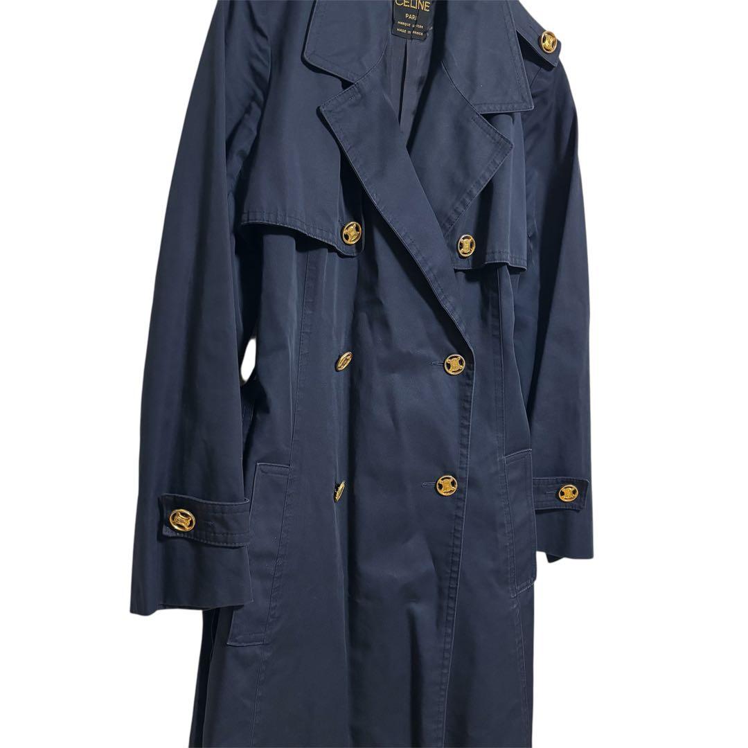 CELINE セリーヌ　トレンチコート　トリオンフ　ボタン　ヴィンテージ　コート