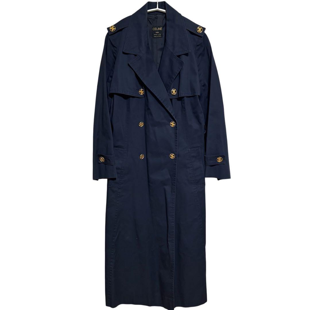 CELINE セリーヌ　トレンチコート　トリオンフ　ボタン　ヴィンテージ　コート