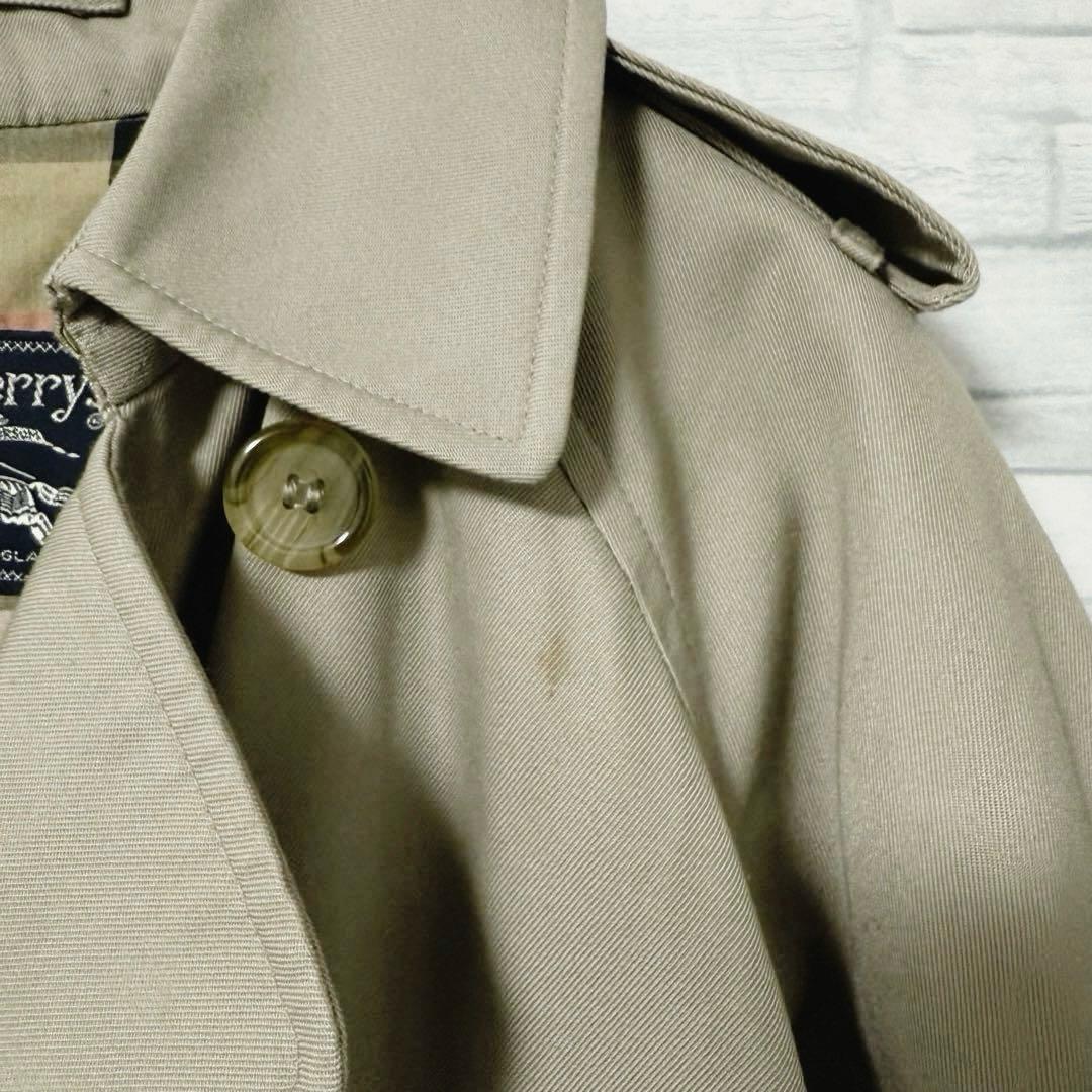 【大きめ】バーバリー トレンチコート ロング丈 ノバチェック ベルト付き