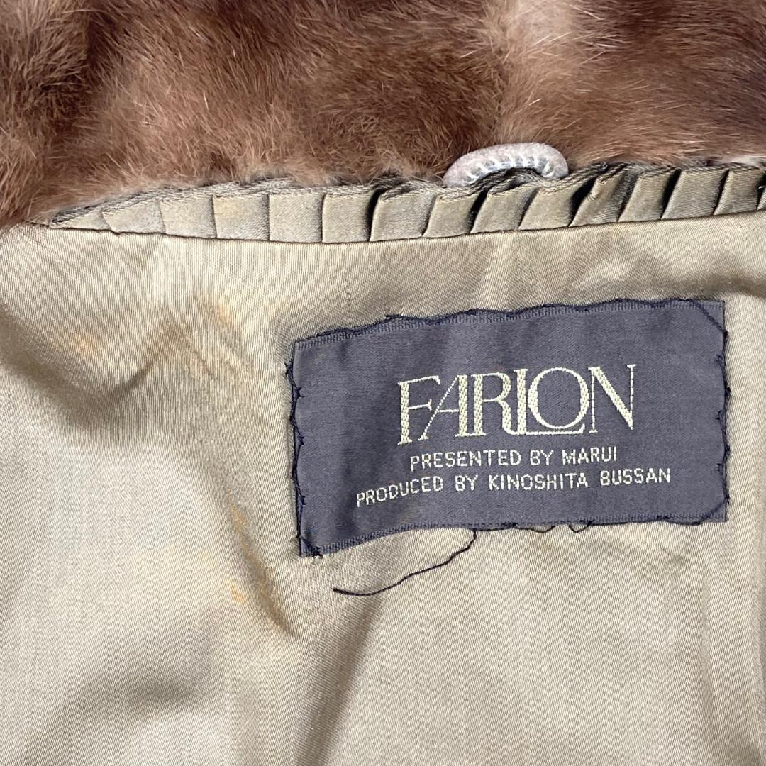 FARLON ファーロン　コート　毛皮　ブラウン　11サイズ