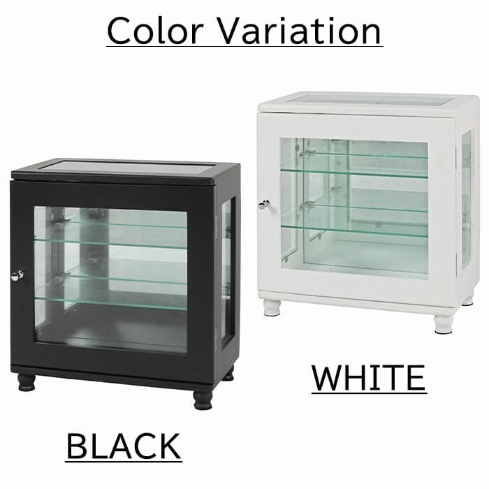 ☆コレクションケース　ヨコ型　横型　ブラック　卓上　小型　約幅32×高さ35cm