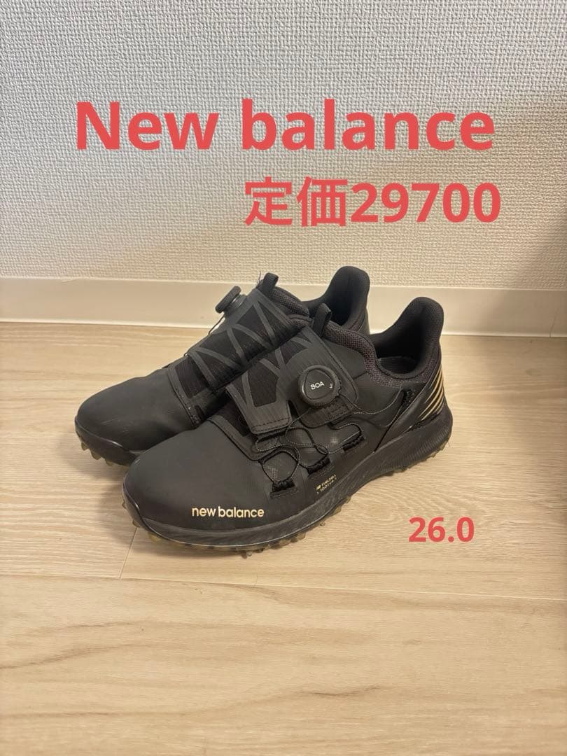 値下げ可　美品　ニューバランス　ゴルフシューズ　26.0 BOA 定価29700