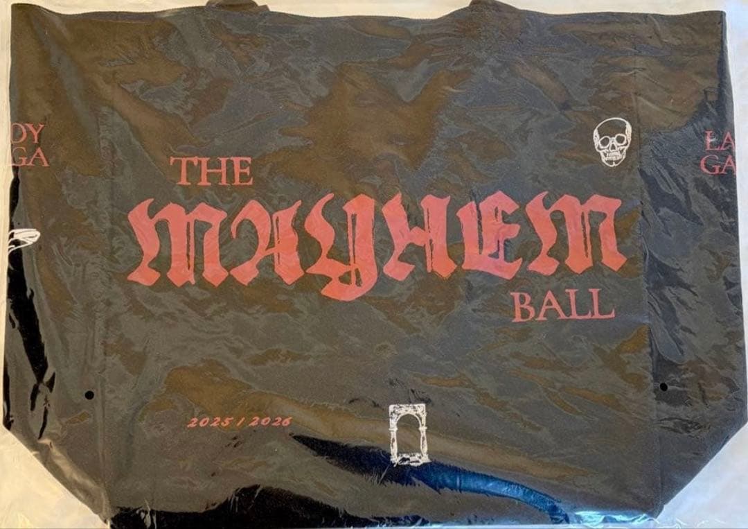 レディーガガ　トートバッグバッグ　ブラック