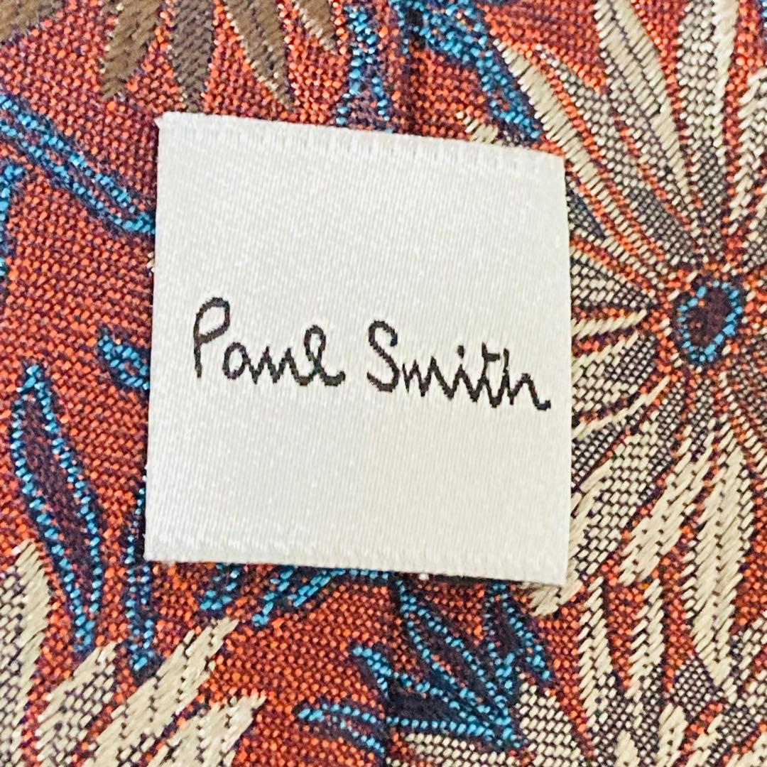 Paul Smith ポールスミス　シルク100% 花柄　ネクタイ フラワー