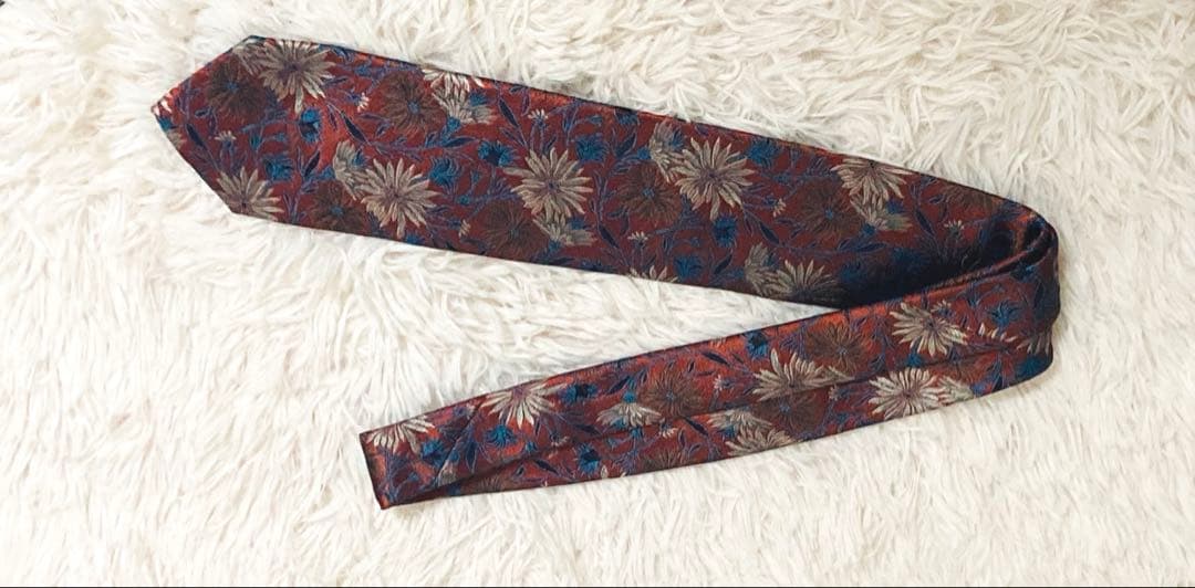 Paul Smith ポールスミス　シルク100% 花柄　ネクタイ フラワー